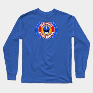 Blue Triceratops Long Sleeve T-Shirt